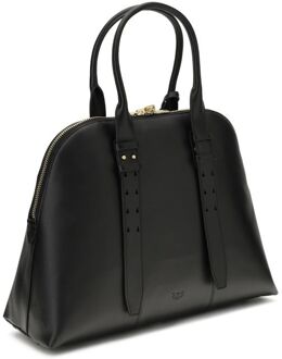 Pinko Zwarte Kalfsleer Bos Taurus Schoudertas