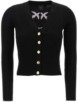 Pinko Zwarte Sweater Aw23 Dameskleding Pinko , Black , Dames - 2Xl,Xl,L,M,S