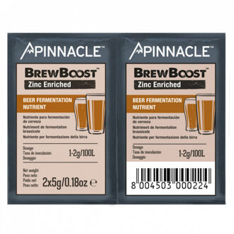 Pinnacle gistvoeding voor bier - BrewBoost Zinc Enriched 2x5 g