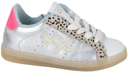 Pinocchio P1886-ac meisjes sneakers Zilver - 25