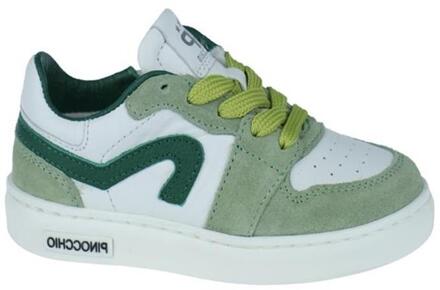 Pinocchio Sneaker groen combi - 30