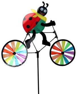 Pinwheel Plastic Tuin Mooie Kleur Willekeurige Yard Outdoor Windmolen 3D