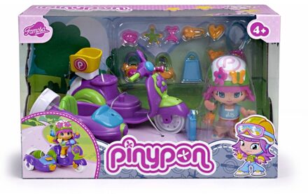 Pinypon Met Motor En Zijspan Multikleur
