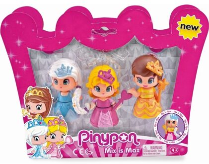 Pinypon Speelfiguren Pinypon: 3 Prinsessen Multikleur