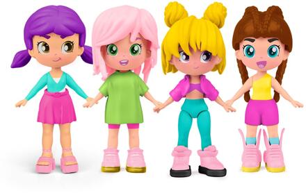 Pinypon Top Girl 11cm met deco tattoos verschillende