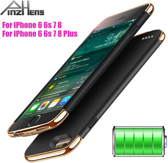 PINZHENG Battery Charger Case For iPhone 6 7 8 6s Plus Battery Case External Charger Cover Cases Backup PowerBank Charging Cases