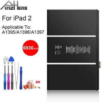 Pinzheng Tablet Batterij Voor Ipad 2 A1376 A1395 A1396 A1397 A1316 6930Mah Bateria Voor Ipad 2 Vervanging Batterie Met gratis Tools