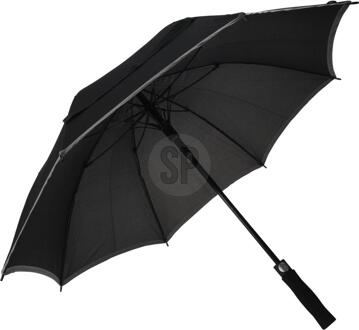 Pioneer Paraplu Zwart met grijze rand Ø104cm