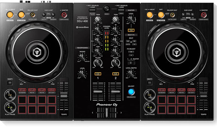 Pioneer Professional Dj Controller Audio Sound Mixer With Protective Case DDJ-400 2 Channel Good For Night Club Home Studio
