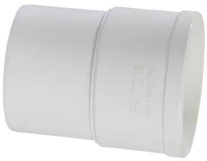 Pipelife HWA mof, pvc, inwendig lijm x verjongd spie, wit