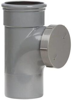 Pipelife PVC ontstoppingsstuk met schroefkap, manchet x spie