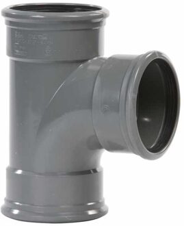 Pipelife PVC T-stuk 88°, 3x manchet KOMO