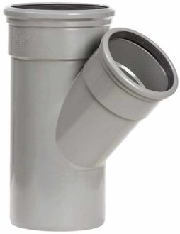 Pipelife PVC verloop T-stuk 45°, 2x manchet/1x spie