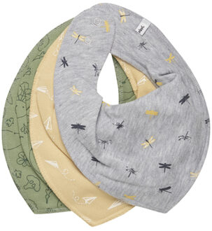 pippi Bandana 3-pack Silver Dry green Groen - One Size