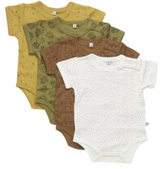 pippi Korte Mouw Bodysuit 4 Pack Tinsel Kleurrijk - 68