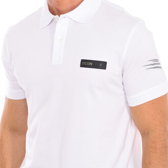 PIPS507 herenpolo met korte mouwen Wit