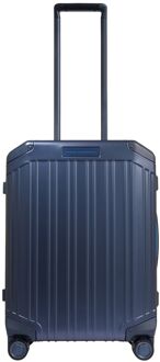 Piquadro ALU-B2 Cabin Trolley 55 blue hardcase koffer Blauw - H 55 x B 40 x D 20 cm