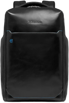 Piquadro Anti-diefstal Laptop en iPad Rugzak Piquadro , Black , Heren - ONE Size