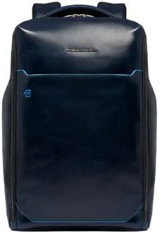 Piquadro B2 Laptop Backpack 14" blue backpack Blauw - H 39 x B 29 x D 17