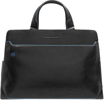 Piquadro B2 Laptop Shoulderbag 15,6" black Zwart - H 31 x B 42 x D 14