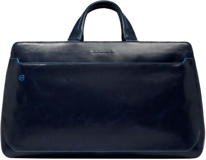 Piquadro B2 Laptop Travelbag 14" blue weekendtas handbagage Blauw - H 31 x B 53 x D 21 cm