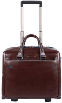 Piquadro Blue Square Business Trolley 15.6 Mahogany