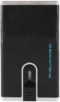 Piquadro Blue Square Creditcard Case With Sliding System black pasjeshouder Zwart - H 10.5 x B 6.2 x D 1.2 cm