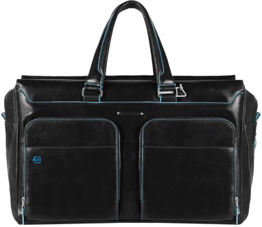 Piquadro Blue Square Duffel Bag black Weekendtas Zwart - H 29 x B 47 x D 21.5
