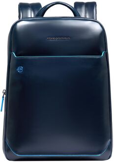 Piquadro Blue Square Laptop Backpack 14" dark blue Blauw - H 37 x B 29 x D 7 cm