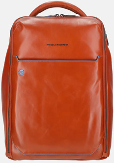 Piquadro Blue square laptoprugzak 15 inch arancio Oranje