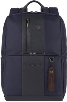 Piquadro Brief 2 Laptop Backpack 14" dark blue Blauw - H 39 x B 29 x D 15 cm