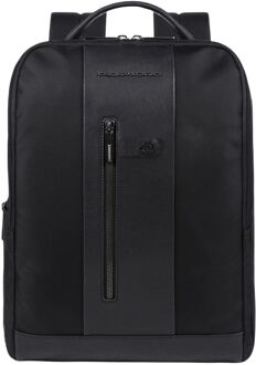 Piquadro Brief 2 Laptop Computer Backpack 15.6" black Zwart - H 41 x B 31 x D 12 cm
