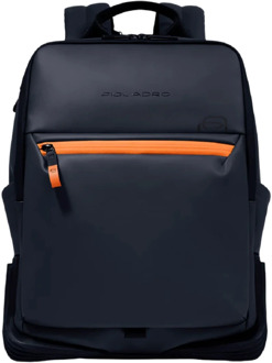 Piquadro C2OW Laptop Backpack 14" blue backpack Blauw - H 40 x B 32 x D 16