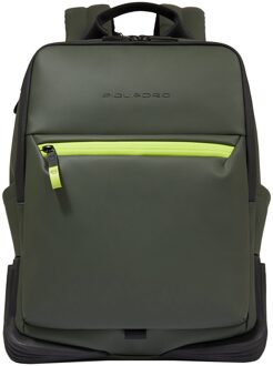 Piquadro C2OW Laptop Backpack 14" green backpack Groen - H 40 x B 32 x D 16