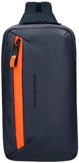 Piquadro C2OW Mono sling bagbag blue Blauw - H 32 x B 18 x D 7 cm