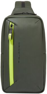 Piquadro C2OW Mono sling bagbag green Groen - H 32 x B 18 x D 7 cm