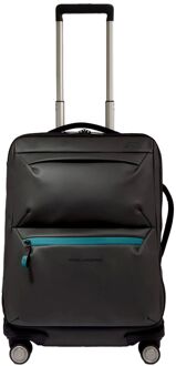 Piquadro C2OW Slim Cabin Spinner 55 nero zachte koffer Zwart - H 55 x B 40 x D 20 cm