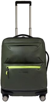 Piquadro C2OW Slim Cabin Spinner 55 verde zachte koffer Groen - H 55 x B 40 x D 20 cm