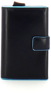 Piquadro Glijdende systeem Rfid blauwe vierkante portemonnee Piquadro , Black , Heren - ONE Size