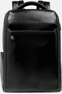 Piquadro laptoprugzak 14 inch nero Zwart