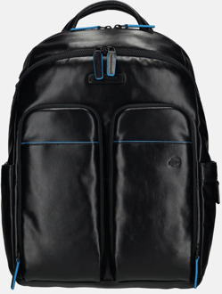 Piquadro laptoprugzak 14 inch S blue Blauw