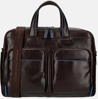 Piquadro laptoptas 15.6 inch morro Bruin