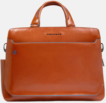 Piquadro laptoptas 15 inch orange Oranje