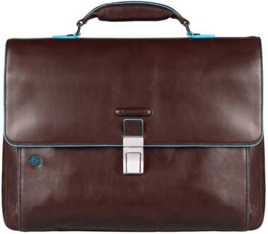 Piquadro Laptoptas Blue Square Leer - bruin