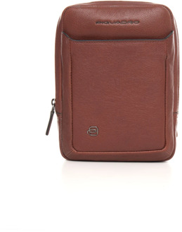 Piquadro Leather shoulder bag Piquadro , Brown , Heren - ONE Size