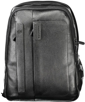 Piquadro P15Plus Laptop Backpack black Zwart - H 40 x B 28 x D 9