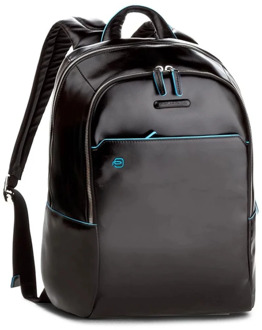 Piquadro "Piquadro Blue Square Computer Backpack 14"" Black" Zwart