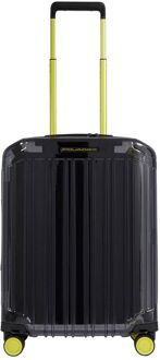 Piquadro Piquadro Transparent Cabin Trolley 55 grey hardcase koffer lichtgewicht koffer Grijs - H 55 x B 40 x D 20 cm