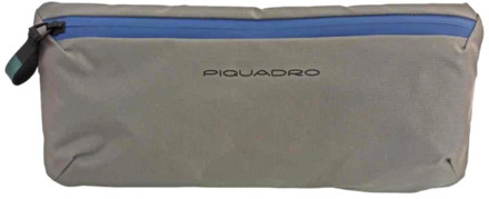 Piquadro Platte Stoffen Schoudertas Piquadro , Gray , Unisex - ONE Size