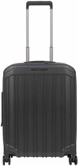 Piquadro PQ-Light Cabin Trolley black hardcase koffer lichtgewicht koffer Zwart - H 55 x B 40 x D 23 cm